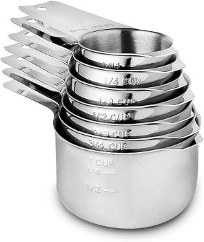 KitchenMade Stainless Steel Measuring Cups