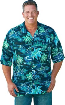 KingSize Men's Big & Tall Hawaiian Shirt