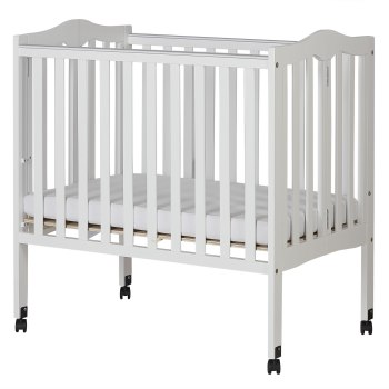Dream On Me 2-in-1 Portable Folding Stationary Side Crib