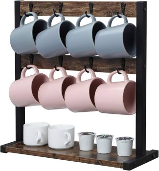 Oropy Wooden Mug Rack