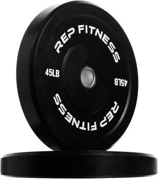 Rep Fitness Black Bumper Plates