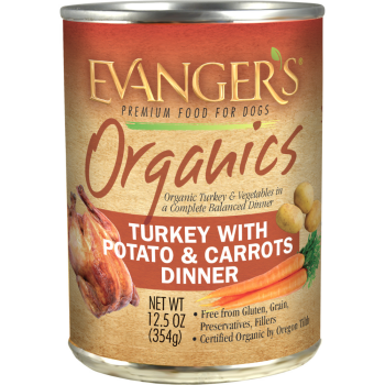 Evanger’s Organic Turkey with Potato & Carrots Dinner