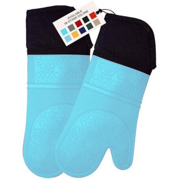 HOMWE Extra Long Professional Silicone Oven Mitt