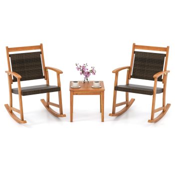 Tangkula 3 Piece Patio Set