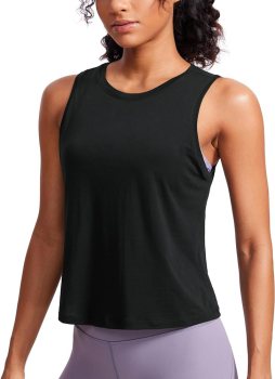 CRZ YOGA Pima Cotton Workout Tank Top
