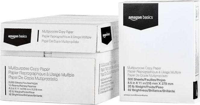 Amazon Basics Multipurpose Copy Paper