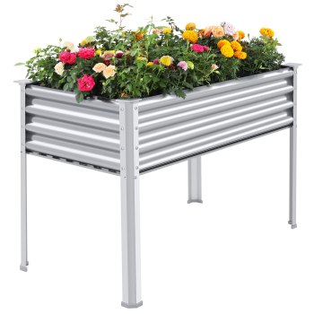 Land Guard Galvanized Raised Garden Bed