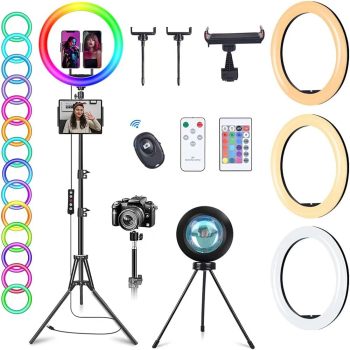 Erligpowht 10-inch Ring Light with Stand