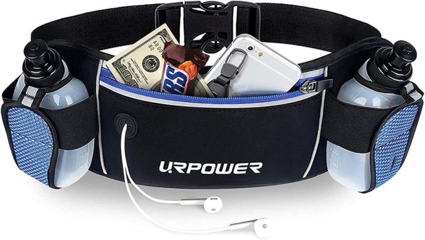 URPOWER Running Belt with Water Bottles