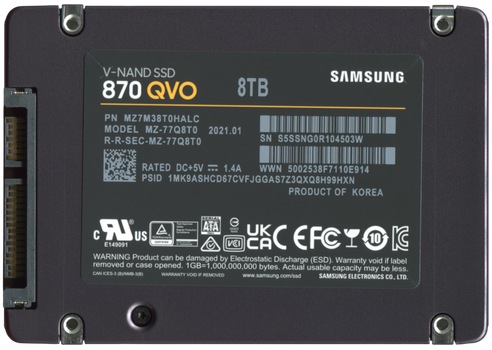 Samsung 870 QVO SATA III SSD
