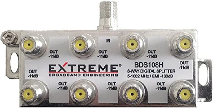 Extreme 8-Way Coax Splitter