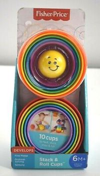 Fisher-Price Brilliant Basics Stack & Roll Cups