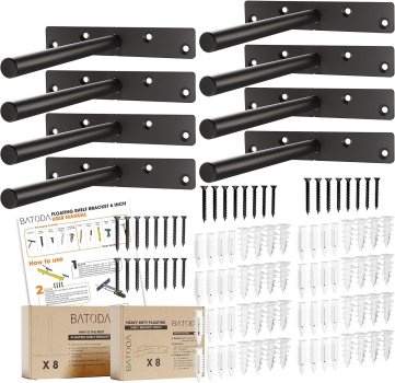 Batoda Heavy-Duty Floating Shelf Brackets