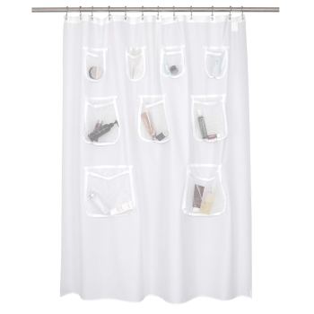 N&Y HOME Fabric Shower Curtain Liner