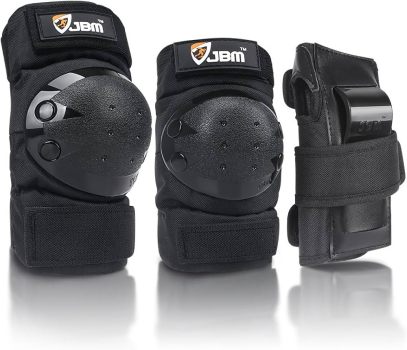 JBM Adult/Child Knee Pads Elbow Pads Wrist Guards 3 in 1 Protective Gear Set