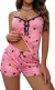 Ekouaer Women's Satin Sleep Romper