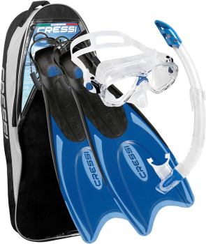 Cressi Palau Long Fin Snorkel Set