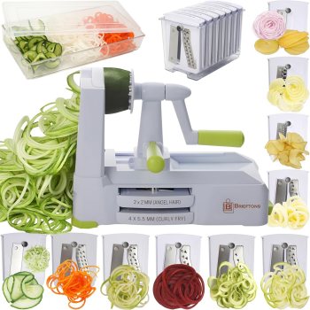 Brieftons 10-Blade Vegetable Spiralizer