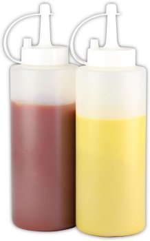 ChefLand Plastic Condiment Squeeze Bottles