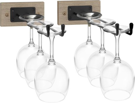 Sorbus Ceiling Mount Wine Glass Rack