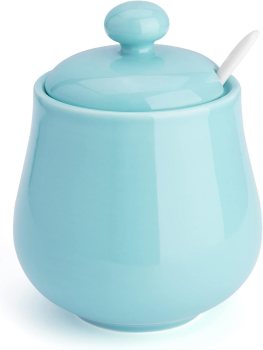 Sweese Porcelain Sugar Bowl with Lid and Spoon