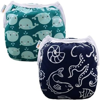 ALVABABY Reusable Adjustable Swim Diapers