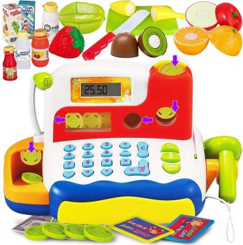 Funerica Toy Cash Register with Scanner