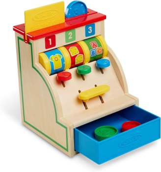 Melissa & Doug Wooden Cash Register