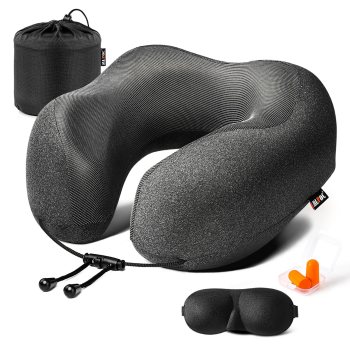 MLVOC Memory Foam Travel Pillow