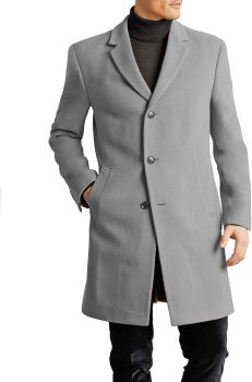 Tommy Hilfiger Men's Wool Blend Trench Coat