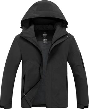 Wantdo Men's Waterproof Trench Coat