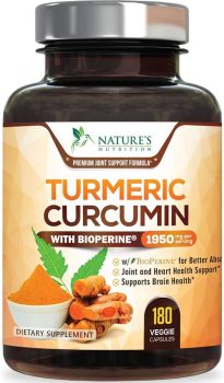Nature's Nutrition Turmeric Curcumin with BioPerine