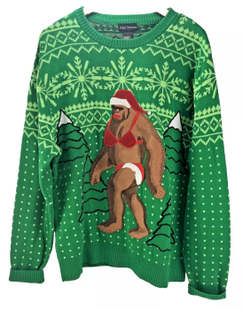 Alex Stevens Men's Cat Christmas Sweater