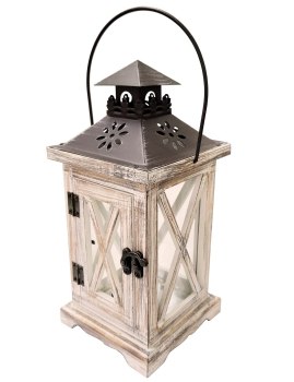 Glitzhome Rustic Wooden Lanterns