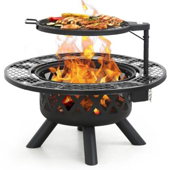 BALI OUTDOORS Wood Burning Fire Pit 32-Inch