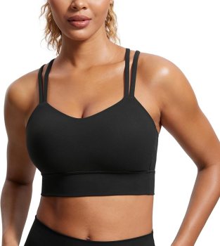 CRZ YOGA Women’s Longline Sports Bra